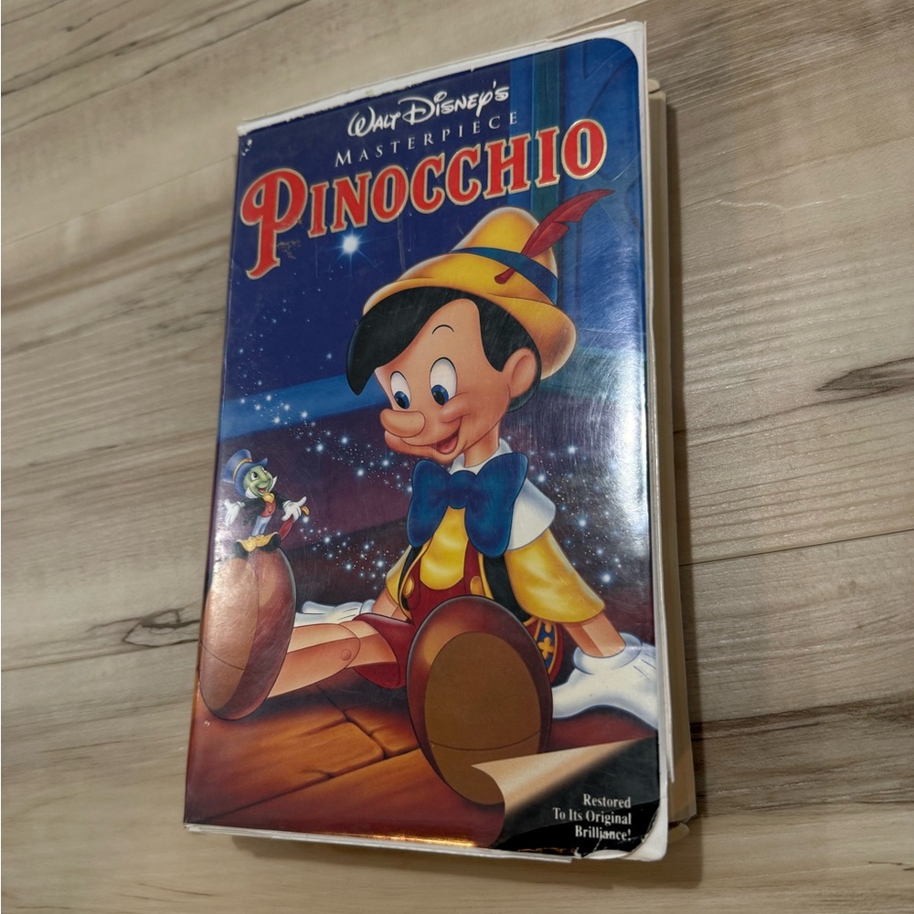 WALT DISNEY PINOCCHIO VHS MASTERPIECE COLLECTORS
